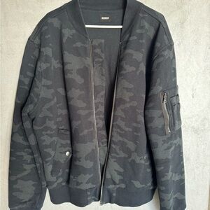Hudson Jeans Black Camo Bomber Jacket